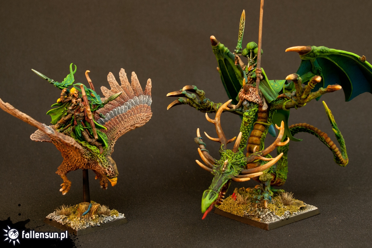 forest dragon - sisters of twilight - wood elves lord - warhammer - fallensun - 6th edition