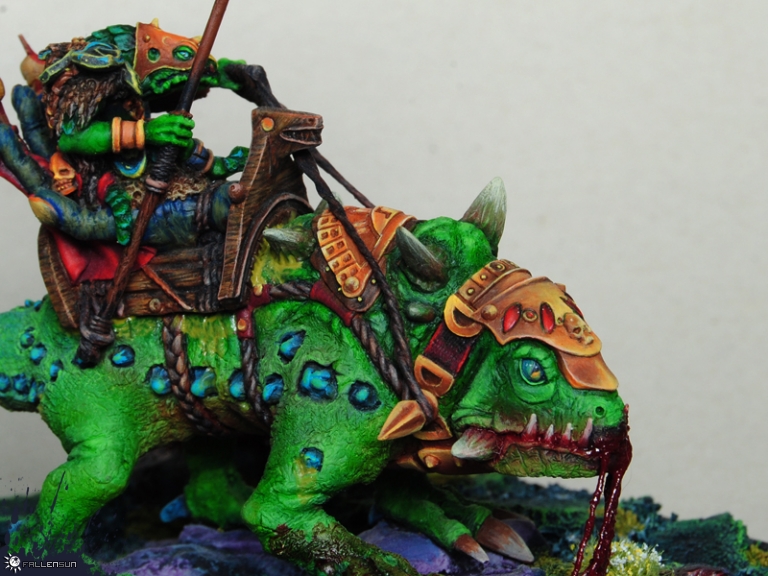 Warhammer - Lizardmen - BSB Saurian Ancients - t9a