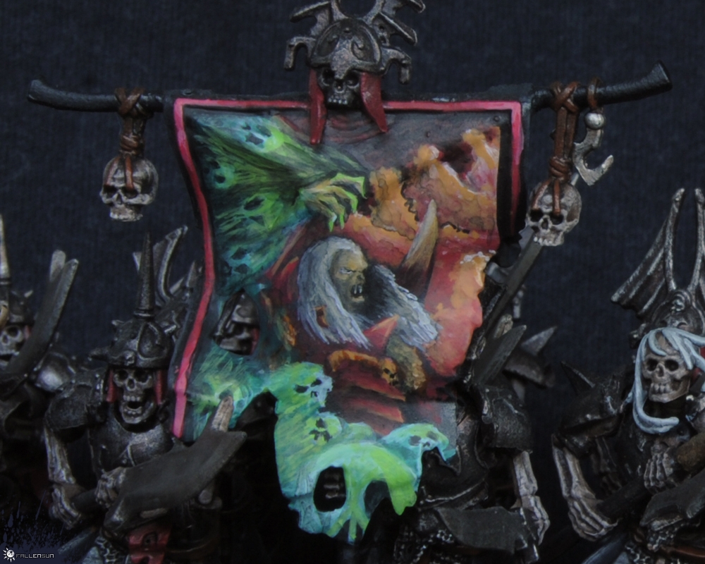 Warhammer - Vampire Counts - Grave Guard Banner - Vampire Covenant - t9a
